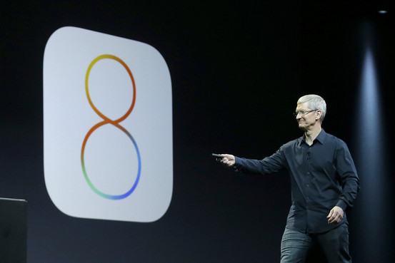 Apple CEO Tim Cook unveils iOS 8
